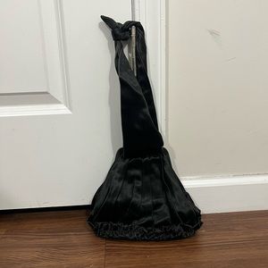 Graceline Black Satin Evening Bag